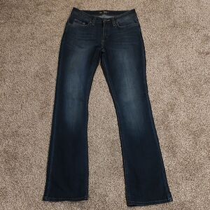 Lee Women's Deep Blue Boot Cut Jeans Size 2 Long